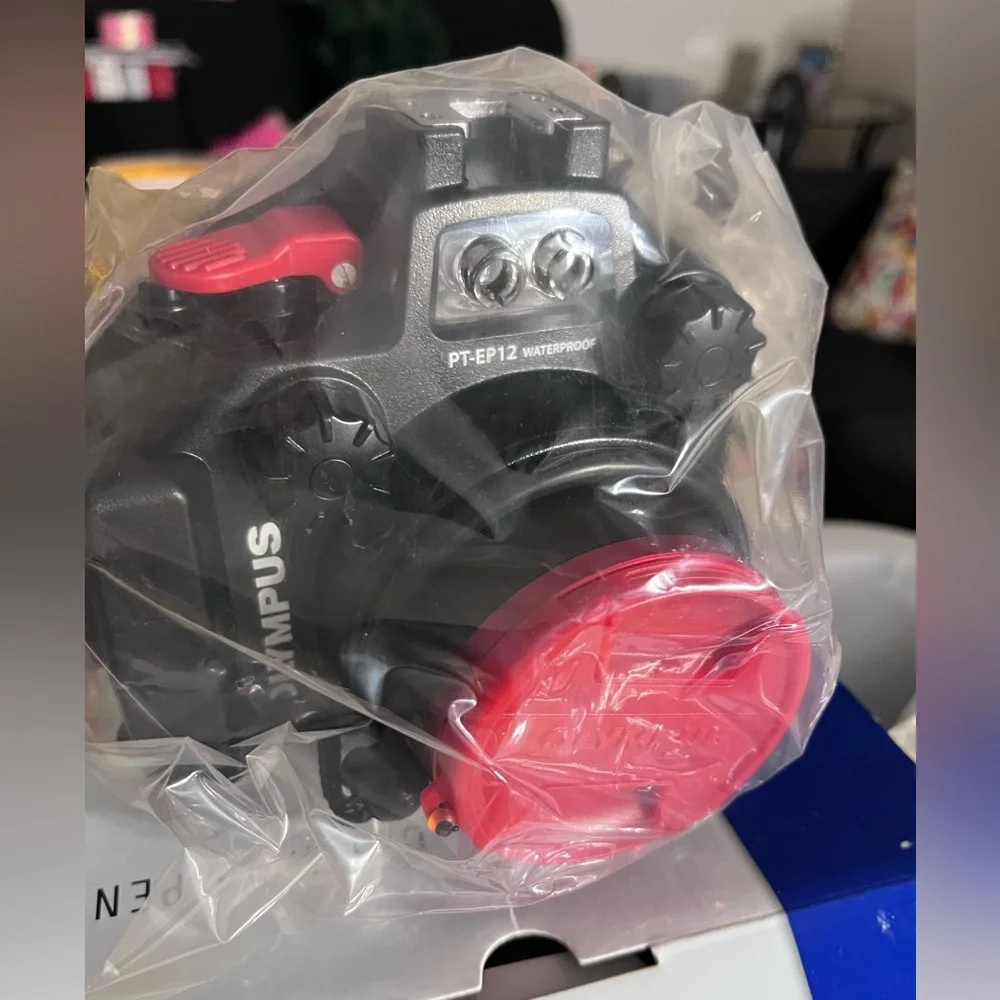 Olympus PT-EP12 Underwater Housing - Black and Red